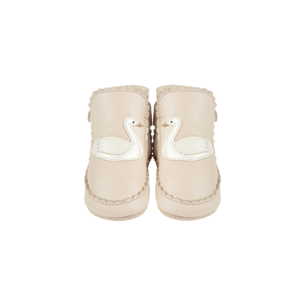 donsje niv swan booties metallic nubuck