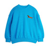 mini rodini dog embroidered sweatshirt blue
