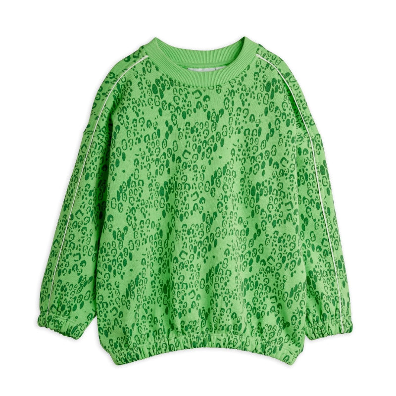 mini rodini mini leopard sweatshirt green