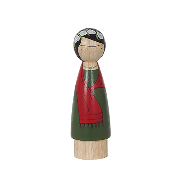frida collectible 7" wooden doll