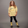 mini rodini panda & cat sweatshirt yellow