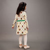 mini rodini bear check aop dress off-white