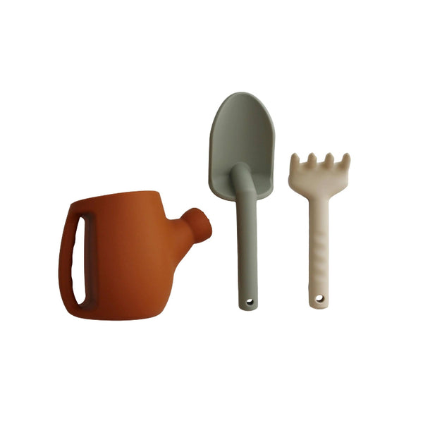 silicone play garden set terracotta