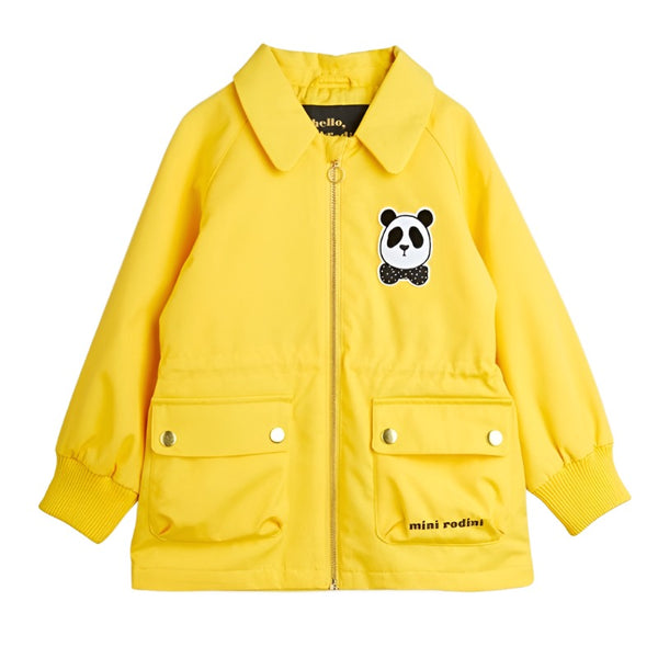 mini rodini panda jacket yellow