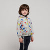 bobo choses crazy bicy all over zipped hoodie
