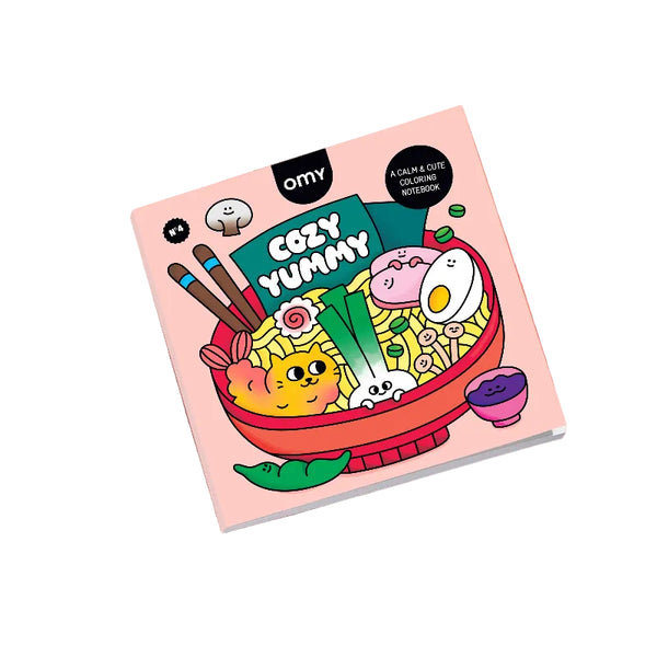 omy cozy art food coloring notebook