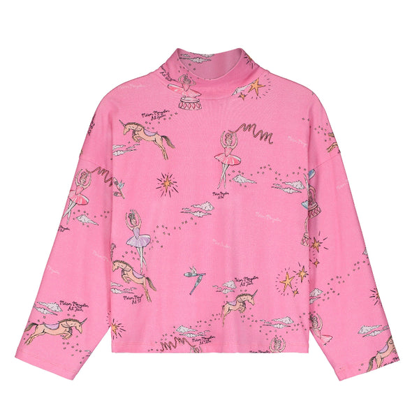 maison mangostan ballerina turtleneck pink