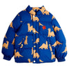 mini rodini dinos aop puffer coat blue