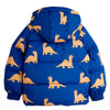 mini rodini dinos aop puffer coat blue