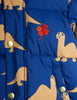 mini rodini dinos aop puffer coat blue