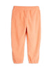 mini rodini alpine flowers emb fleece trousers pink