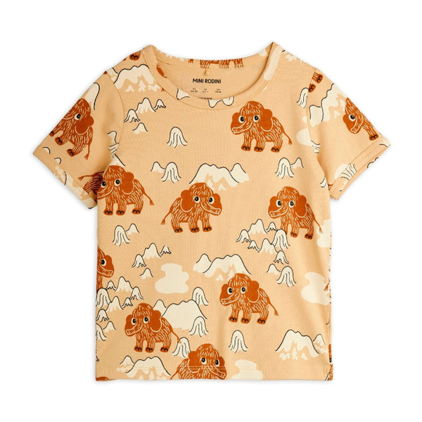 mini rodini mammoth aop tee beige