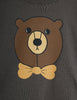 mini rodini bear long sleeve t-shirt grey