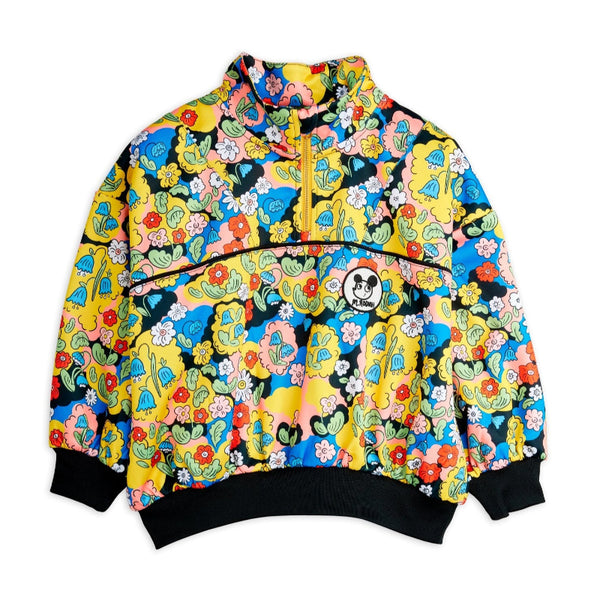 mini rodini ritz ratz patch half zip sweatshirt multi