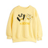 mini rodini panda & cat sweatshirt yellow
