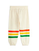 mini rodini bear stripe sweatpants off-white