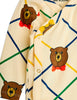 mini rodini bear check baby set off-white