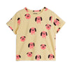 mini rodini doggies aop short sleeve t-shirt yellow
