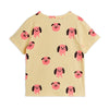 mini rodini doggies aop short sleeve t-shirt yellow