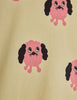 mini rodini doggies aop leggings yellow