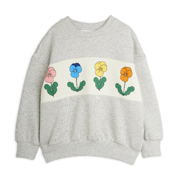 mini rodini violas panel sweatshirt grey