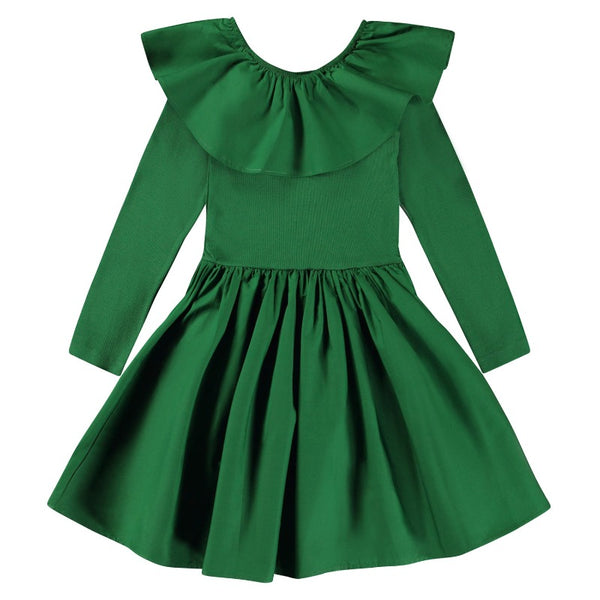 molo cille dress woodland green