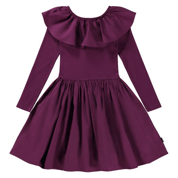 molo cille dress purple shadow