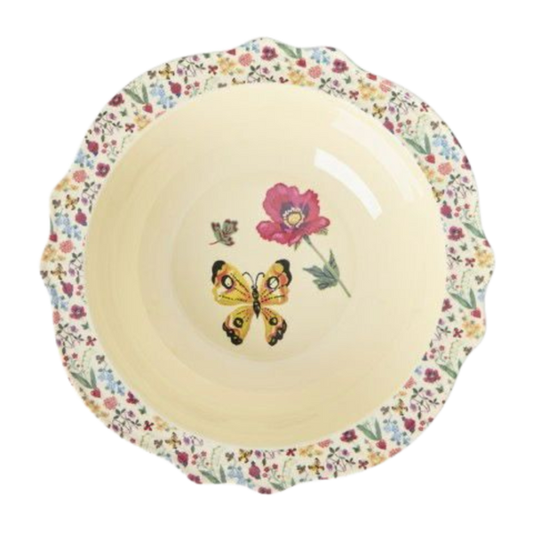melamine vintage bowl with nathalie l'ete print