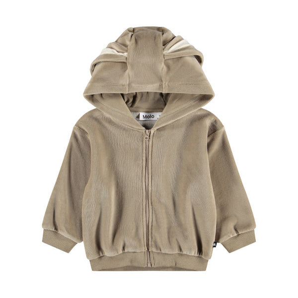 molo dido baby hoodie teak