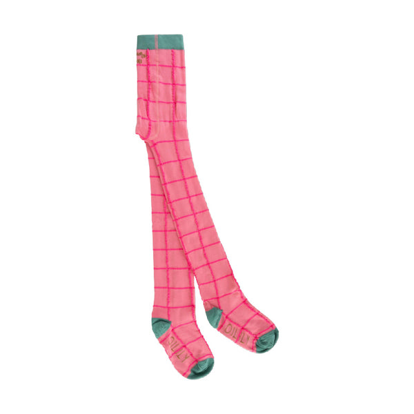 oilily maya grid tights pink