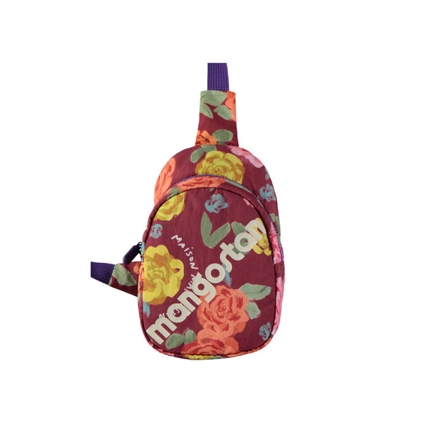 maison mangostan roses bag burgundy