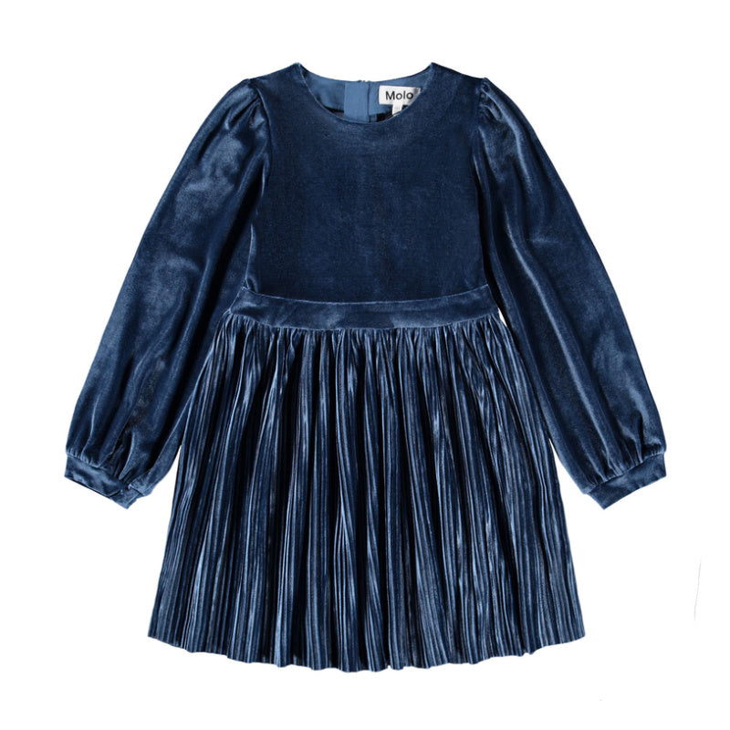 molo cyrilli dress mystic blue