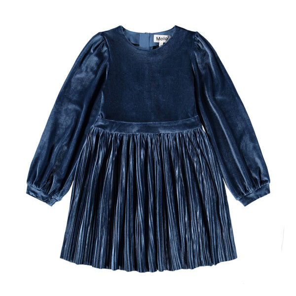 molo cyrilli dress mystic blue