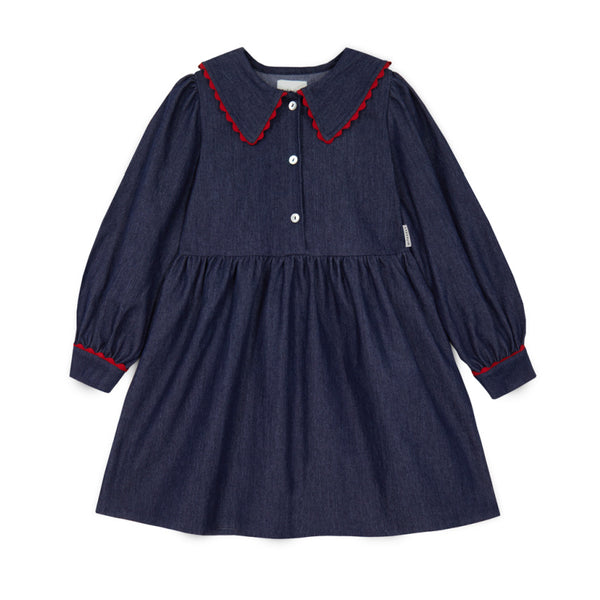 mipounet cecelia denim dress blue
