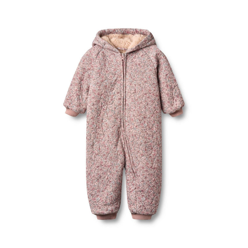 wheat krammo baby thermosuit soft lavender flowers