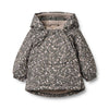 wheat sascha baby jacket black sea open flowers