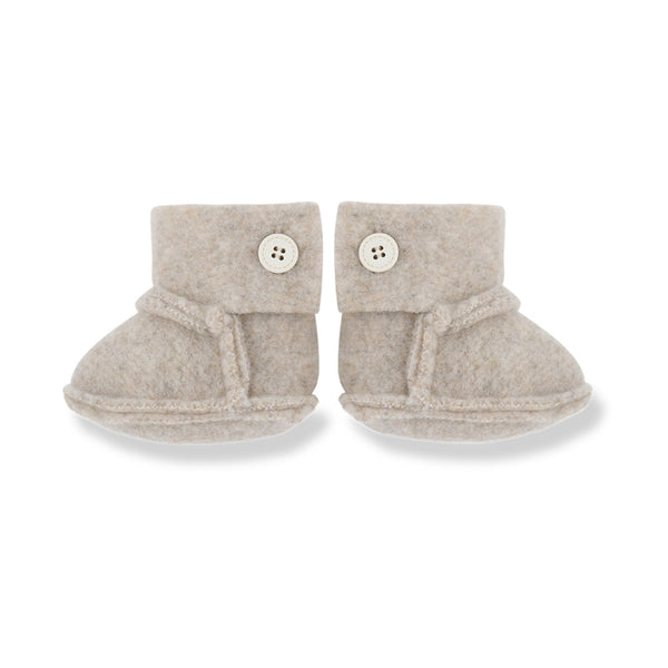 1+ in the family baby booties beige