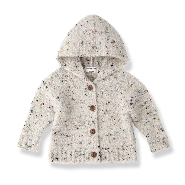 1+ in the family nikolai baby hooded cardigan rice