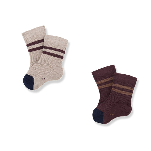 1+ in the family ribbed socks