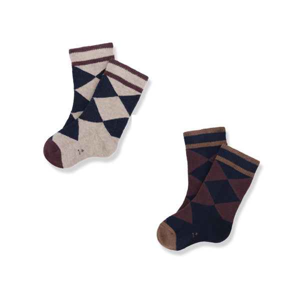 1+ in the family intarsia socks
