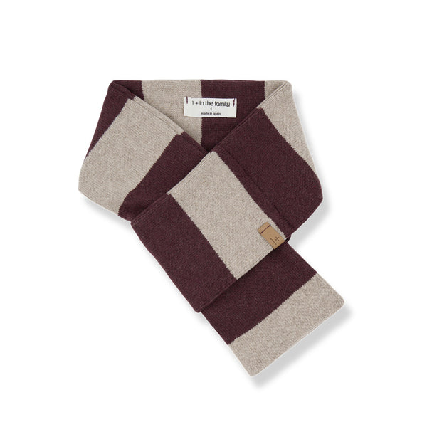 1+ in the family scarf melanzana