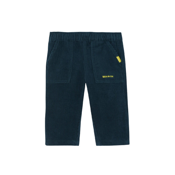 bonton darius baby trousers blue lake