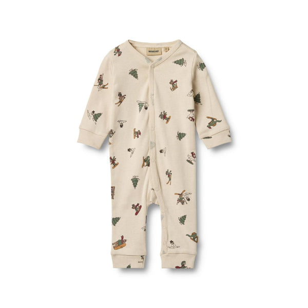 wheat bendji baby jumpsuit offwhite winterland