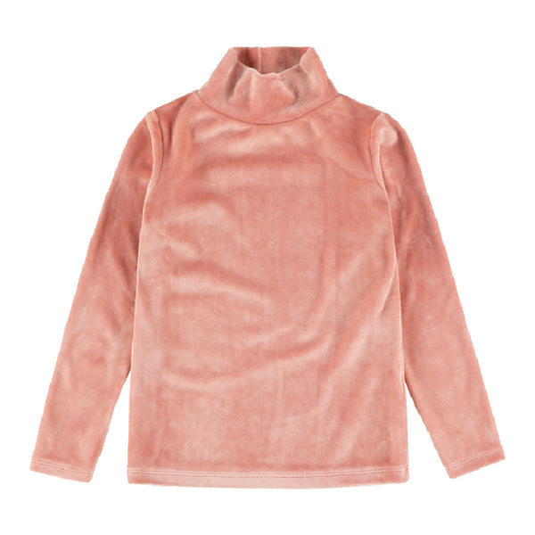 morley yvy velour turtleneck rose