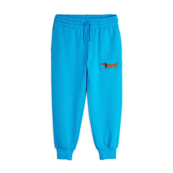 mini rodini dog embroidered sweatpants blue