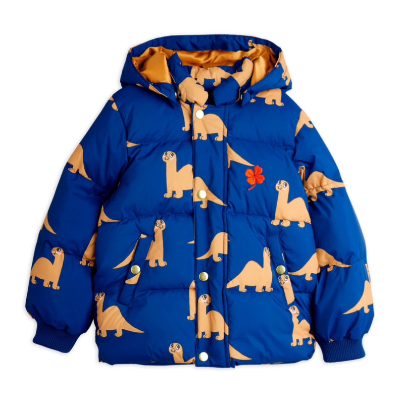 mini rodini dinos aop puffer coat blue
