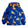 mini rodini dinos aop puffer coat blue