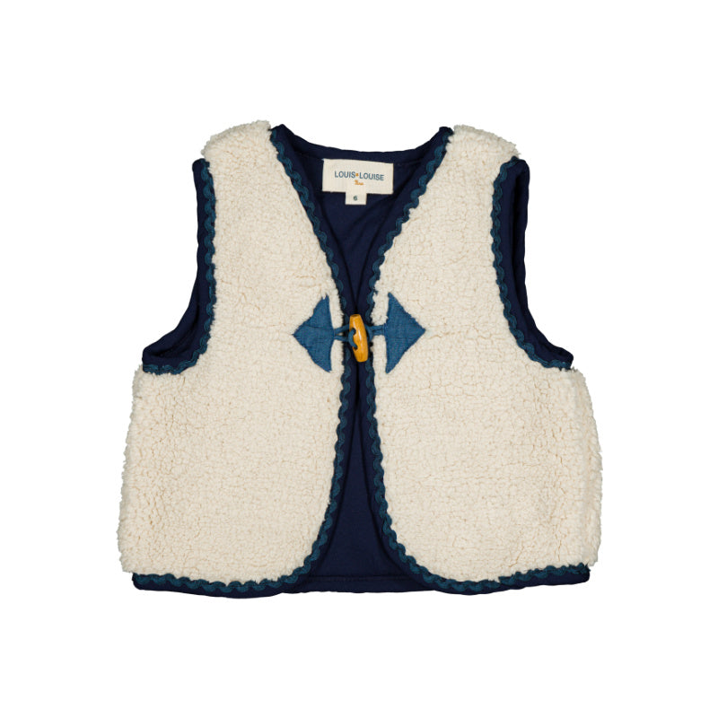 louis louise babam baby vest cream