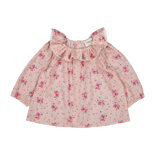 louis louise lissou baby shirt pink floral
