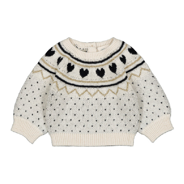 louis louise elia baby sweater cream